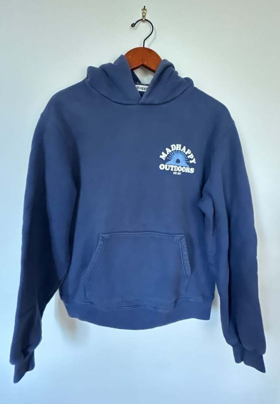 Madhappy Outdoors Blue Graphic Pullover Hoodie Sweatshirt